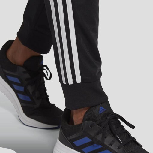 Мъжки Спортен Екип Adidas Primegreen Essentials 3-Stripes Track Suit GK9651 Черен Цвят С Три Бели Ленти Отстрани