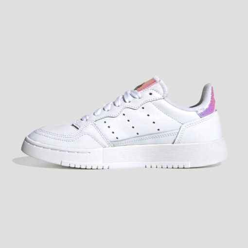 Младежки Кецове Adidas Supercourt J EG8489 Бял Цвят С Холограмни Детайли