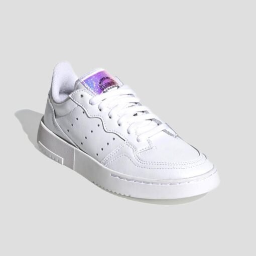 Младежки Кецове Adidas Supercourt J EG8489 Бял Цвят С Холограмни Детайли