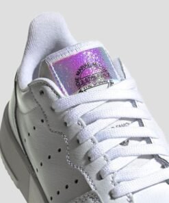 Младежки Кецове Adidas Supercourt J EG8489 Бял Цвят С Холограмни Детайли