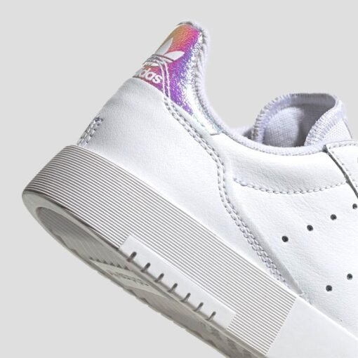 Младежки Кецове Adidas Supercourt J EG8489 Бял Цвят С Холограмни Детайли