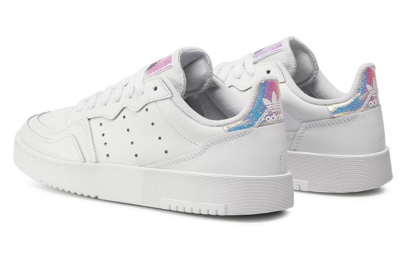Младежки Кецове Adidas Supercourt J EG8489 Бял Цвят С Холограмни Детайли