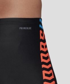 Мъжки Бански Adidas FIT LINEAGE BX FJ4731 Черен Цвят С Оранжево Лого