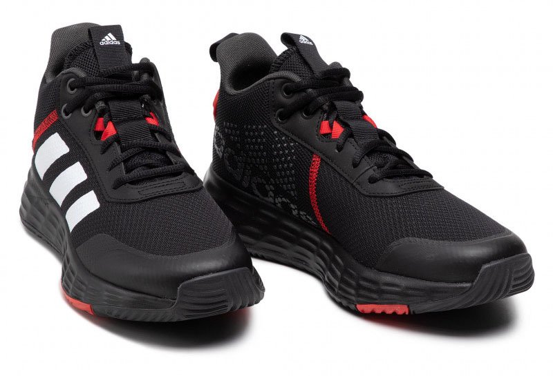 Мъжки Маратонки Adidas OwnTheGame 2.0 H00471 Черен Цвят С Бяло Лого И Червени Акценти