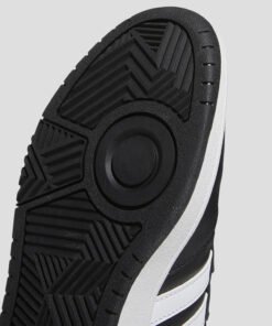 Мъжки Кецове Adidas Hoops 3.0 Mid GW3020 Черен Цвят С Контрастна Бяла Подметка И Лого