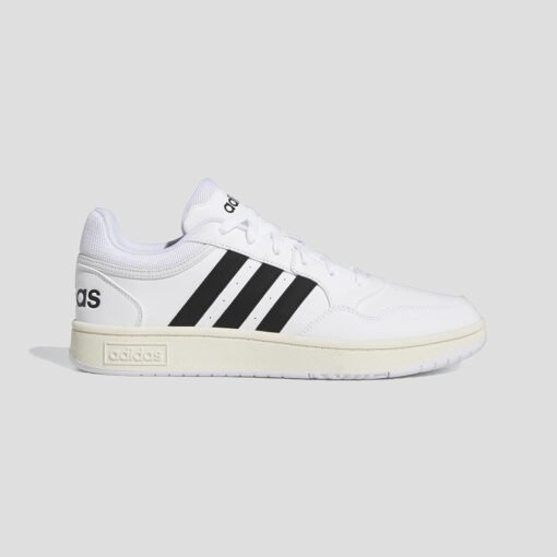 Мъжки Кецове Adidas Hoops 3.0 GY5434 Бял Цвят С Черно Лого