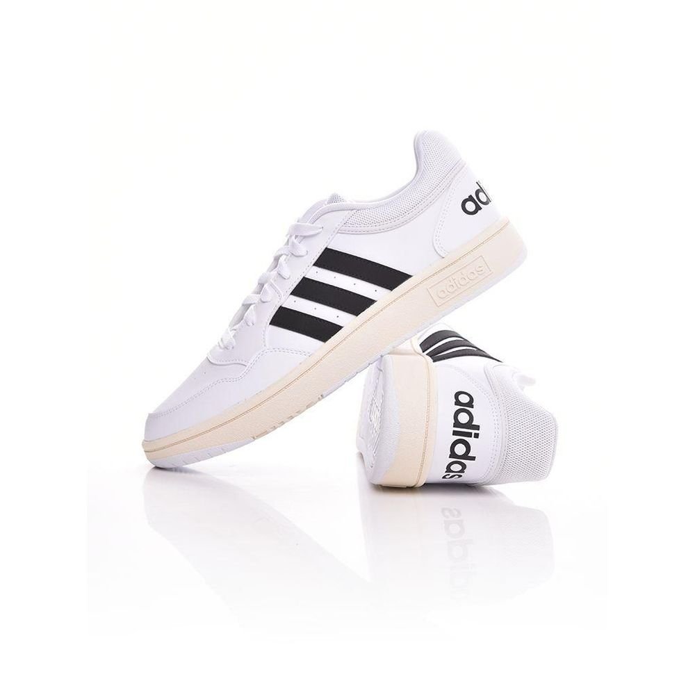 Мъжки Кецове Adidas Hoops 3.0 GY5434 Бял Цвят С Черно Лого