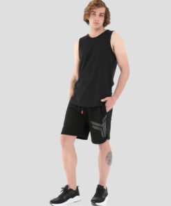 Мъжки Къси Пантaлони Airlife 17051B В Черен Цвят Oversize Кройка