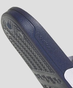 Чехли Adidas Adilette Shower Slides HQ6885 В Син И Бял Цвят С Червено Лого