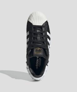 Младежки Кецове Adidas Superstar W GX3419 В Черен И Бял Цвят