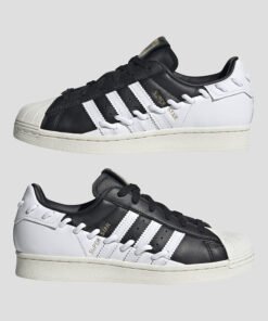 Младежки Кецове Adidas Superstar W GX3419 В Черен И Бял Цвят