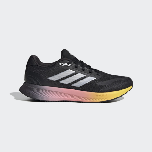 Маратонки Adidas Run Falcon 5 Черен Цвят С Цветна Подметка