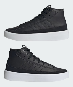 Мъжки Кецове Adidas Znsored Hi Prem Leather IG0437 В Черен Цвят С Бяла Подметка