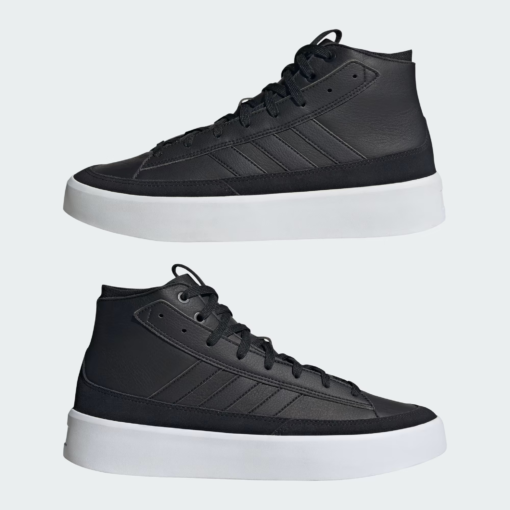 Мъжки Кецове Adidas Znsored Hi Prem Leather IG0437 В Черен Цвят С Бяла Подметка