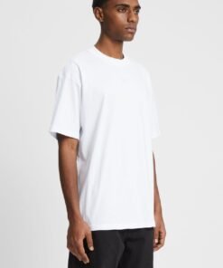 Мъжка Oversize Тениска 44 Label Group Бял Цвят С Черна Щампа Състав 100% Памук