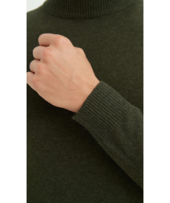 Мъжки Пуловер Yves Enzo Тъмнозелен Цвят
