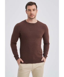 Мъжки Пуловер Yves Enzo 14YE6746BROWN Кафяв Цвят