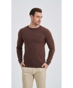 Мъжки Пуловер Yves Enzo 14YE6746BROWN Кафяв Цвят