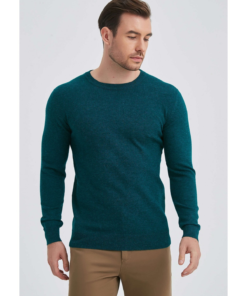 Мъжки Пуловер Yves Enzo 14YE6746TEAL Тъмнозелен Цвят