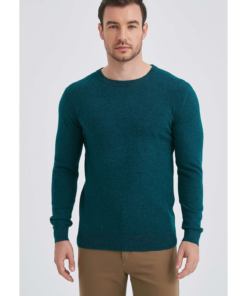 Мъжки Пуловер Yves Enzo 14YE6746TEAL Тъмнозелен Цвят